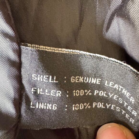 🧥 Vintage Leather Gallery Black Genuine Leather Blazer/Jacket - Picture 5 of 8